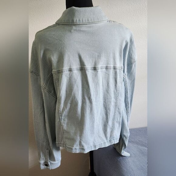 Lane Bryant Light Blue Jean Jacket - Picture 7 of 10